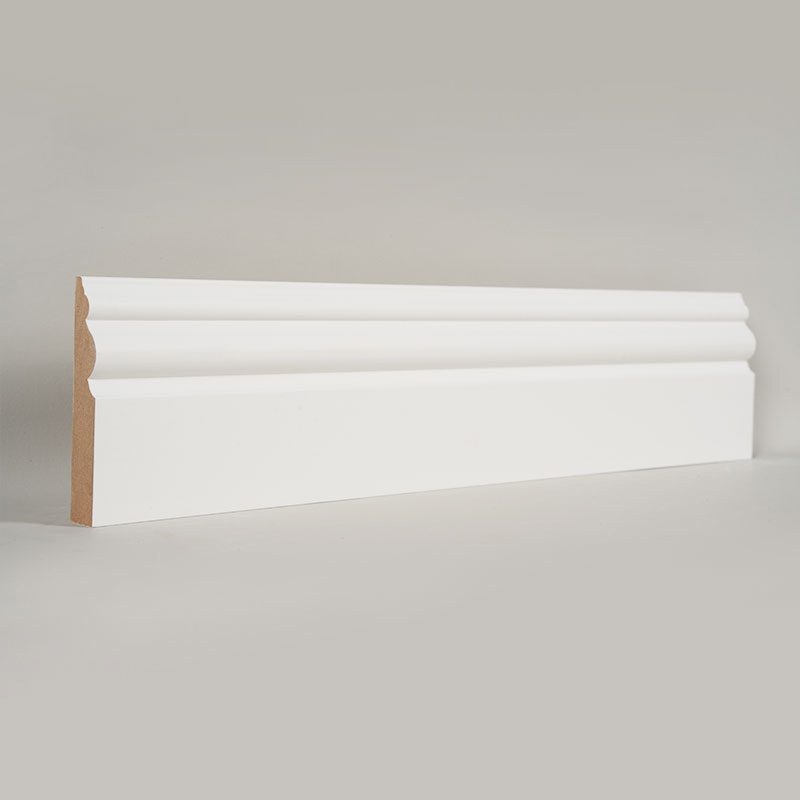 Listwa przypodłogowa MDF (zagruntowana wypełniaczem i biała perłowa) 3/5' x 3 7/16'