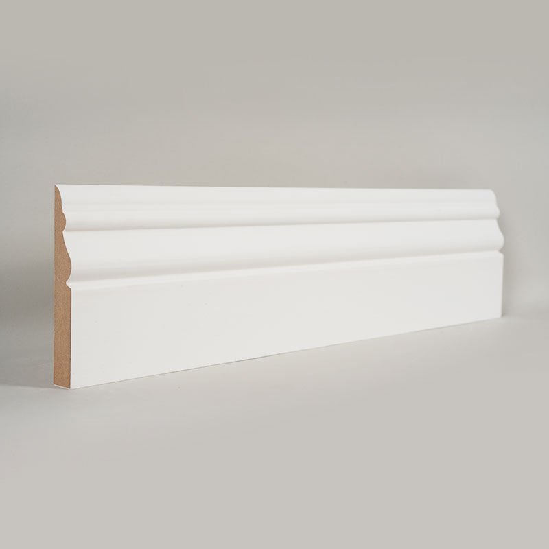 Listwa przypodłogowa MDF (zagruntowana wypełniaczem i biała perłowa) 3/5' x 3 7/8'