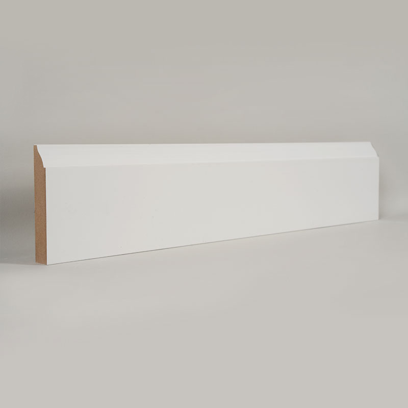 Listwa przypodłogowa MDF (zagruntowana wypełniaczem i biała perłowa) 3/5' x 3 1/4'