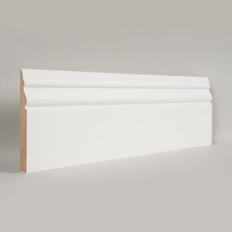 Listwa przypodłogowa MDF (zagruntowana wypełniaczem i biała perłowa) 3/5' x 5'