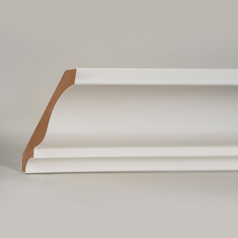 Listwa koronowa MDF (zagruntowana wypełniaczem i biała perłowa) 3/5' x 4 1/4'