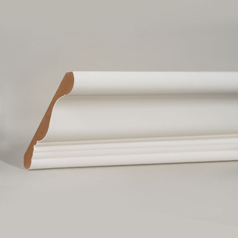 Listwa koronowa MDF (zagruntowana wypełniaczem i biała perłowa) 3/5' x 4 1/4'