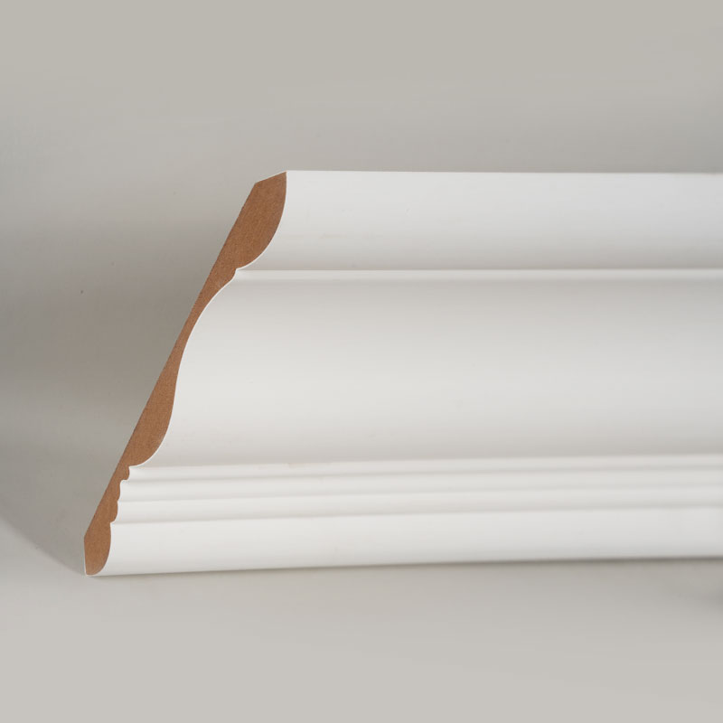 Listwa koronowa MDF (gruntowana wypełniaczem i perłowa biel) 3/5' x 6'