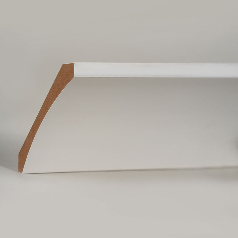 Listwa koronowa MDF (zagruntowana wypełniaczem i biała perłowa) 3/5' x 4 1/4'