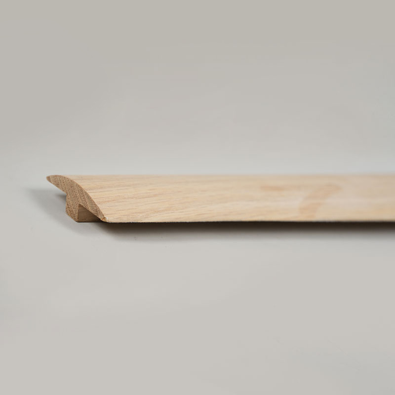 Kłody z dębu białego, całe kawałki, listwa w kształcie litery T (niewykończona farba) - dąb naturalny kolor 9/32'x1 31/32'
