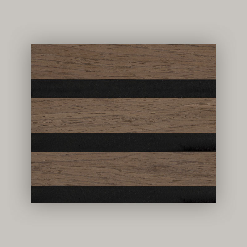 Kratka ścienna/akustyczny panel ścienny (jednostronnie owinięty fornirem drewnianym) - kolor słojów drewna 2400/2700 mm x 600 mm
