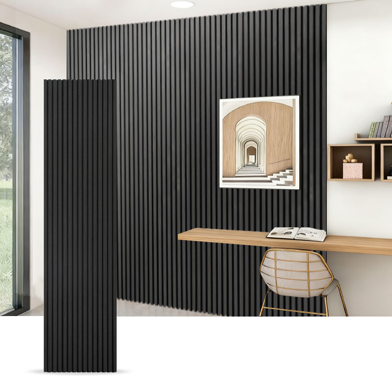 Kratka ścienna/akustyczny panel ścienny (jednostronnie owinięty PCV) – drewnopodobny / kamienny / jednolity kolor 2400/2700 mm x 600 mm