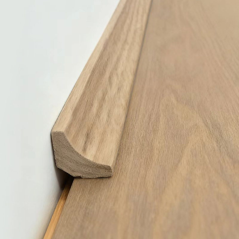 Wewnętrzna listwa narożna z litego drewna/listwa Scotia (oklejona fornirem z czerwonego dębu + farba) - kolor dębu 3/5' x 3/5'