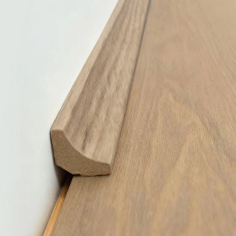 Wewnętrzna listwa narożna MDF/listwa Scotia (oklejona fornirem z białego dębu + farba) - kolor naturalnego dębu 7/8' x 7/8'