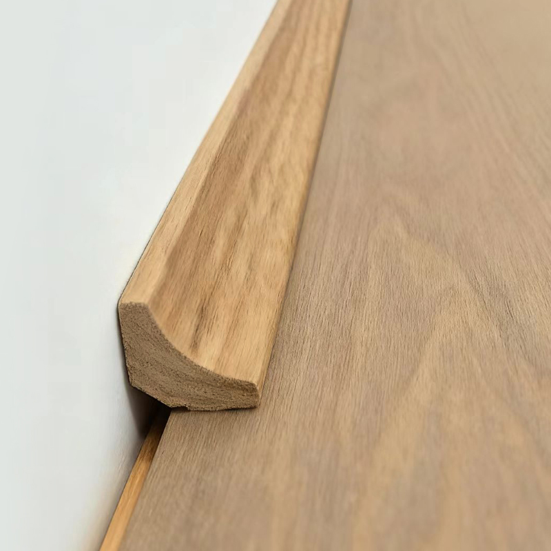 Wewnętrzna listwa narożna z litego drewna/listwa Scotia (oklejona fornirem z czerwonego dębu + farba) - kolor dębu 7/8' x 7/8'