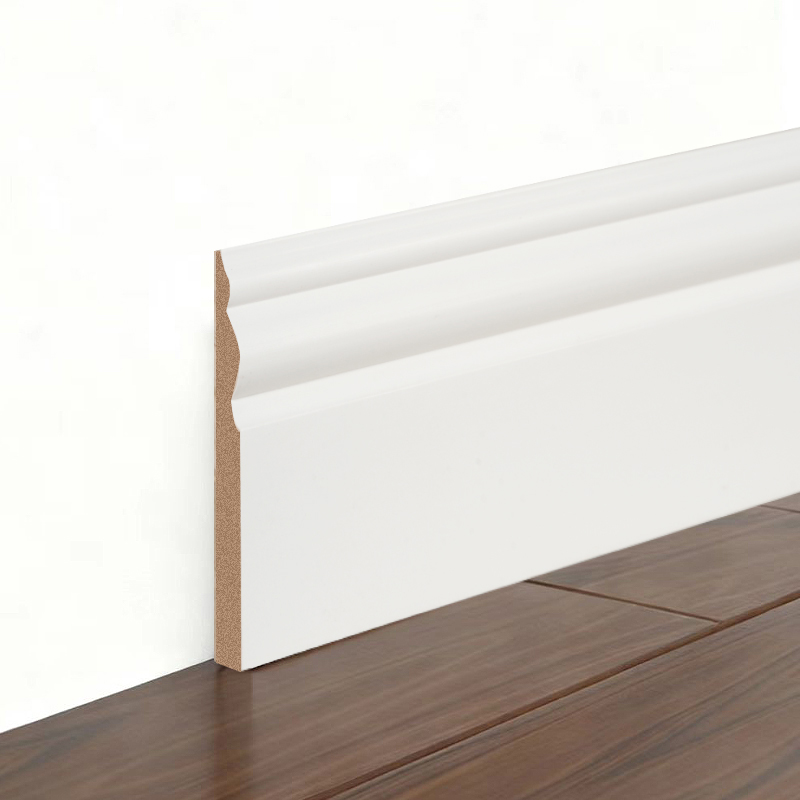 Listwa przypodłogowa MDF (zagruntowana wypełniaczem i biała perłowa) 3/5' x 3 7/8'